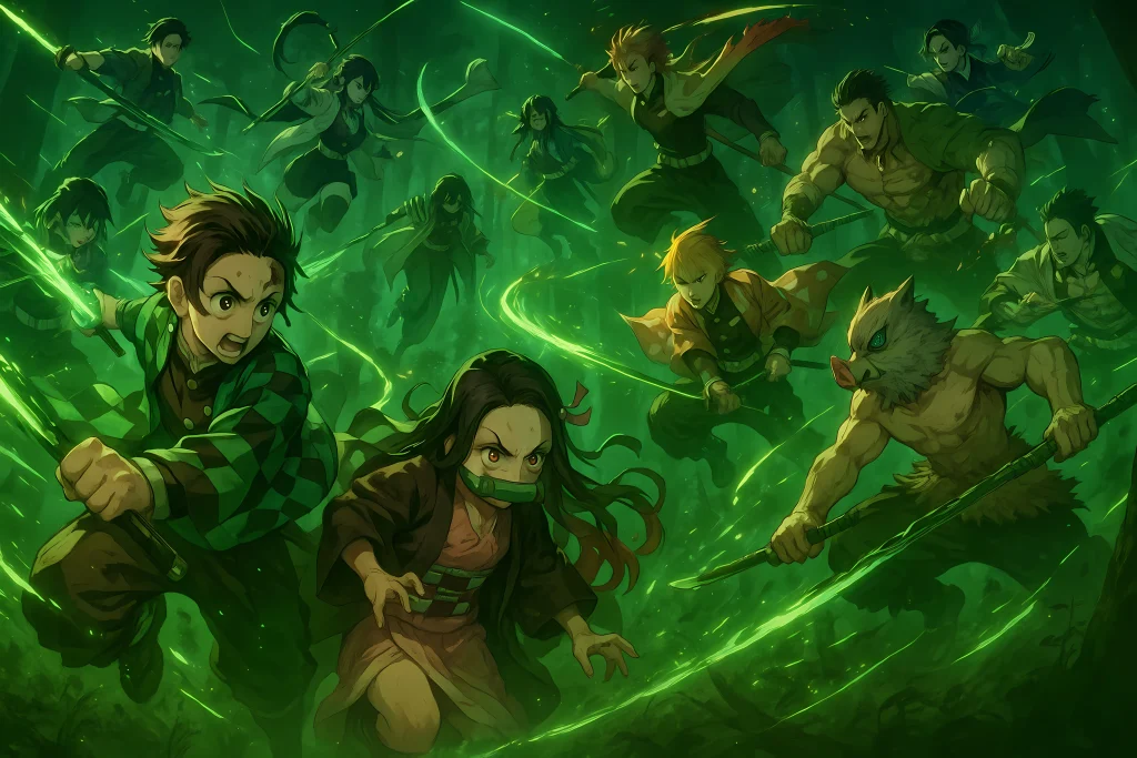 Demon Slayer Character Action Shot